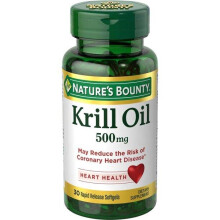 Nature's Bounty Krill Oil Softgels, 500 Mg, 30 Ct