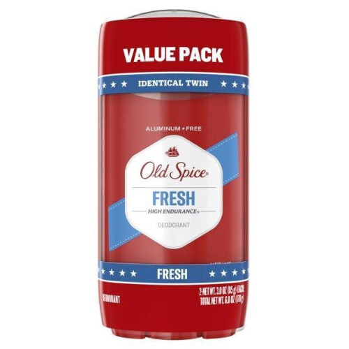 Old Spice Old Spice High Endurance Deodorant, Fresh, Pack of 2 (3.0 oz Each)