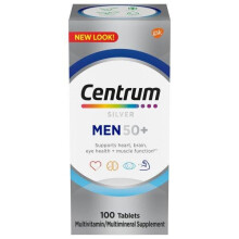 Centrum, Silber-Männer 50+, Vollständiges Multivitamin, 100 Tabletten