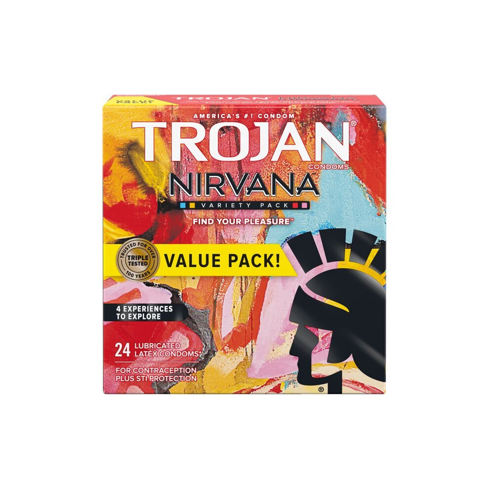 Trojan Nirvana Colle ction Variety Pack Condoms - 24 count