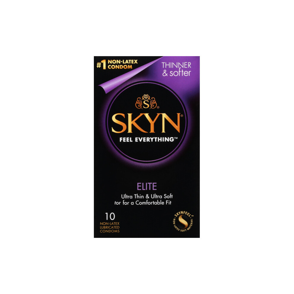 SKYN Elite Lubricated Non Latex Condoms, 10 Count