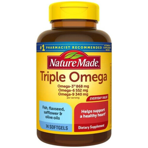 Nature Made Nature Made Triple Omega 3-6-9 Softgels, 74 Count