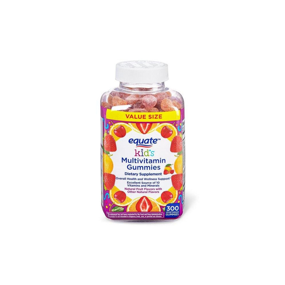 Equate Kid's Multivitamin Vegetarian Gummies Value Size, 300 Count