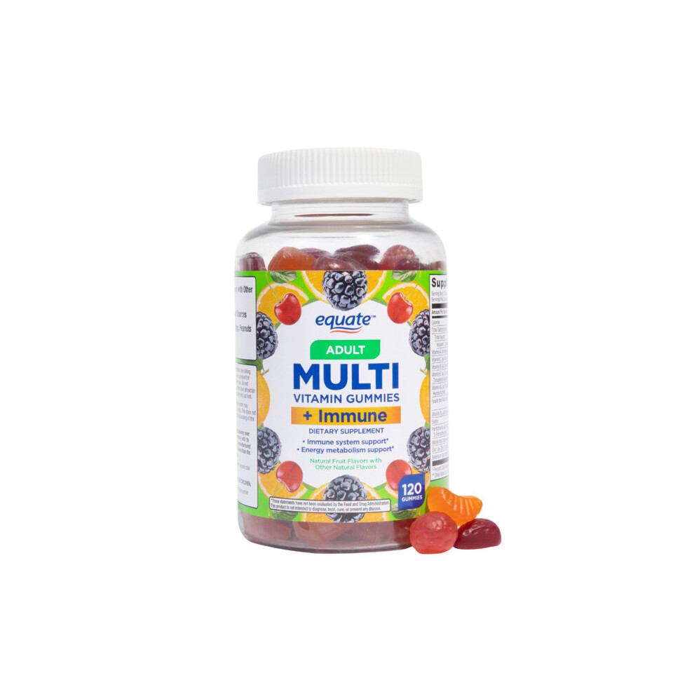Equate Multivitamin + Immune Support Gummies, 120 Count