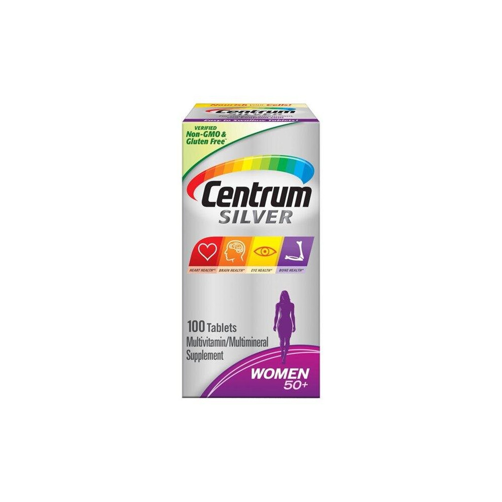 Centrum Silver Multivitamin for Women 50 Plus, Multivitamin/Multimineral Supplement - 100 Count