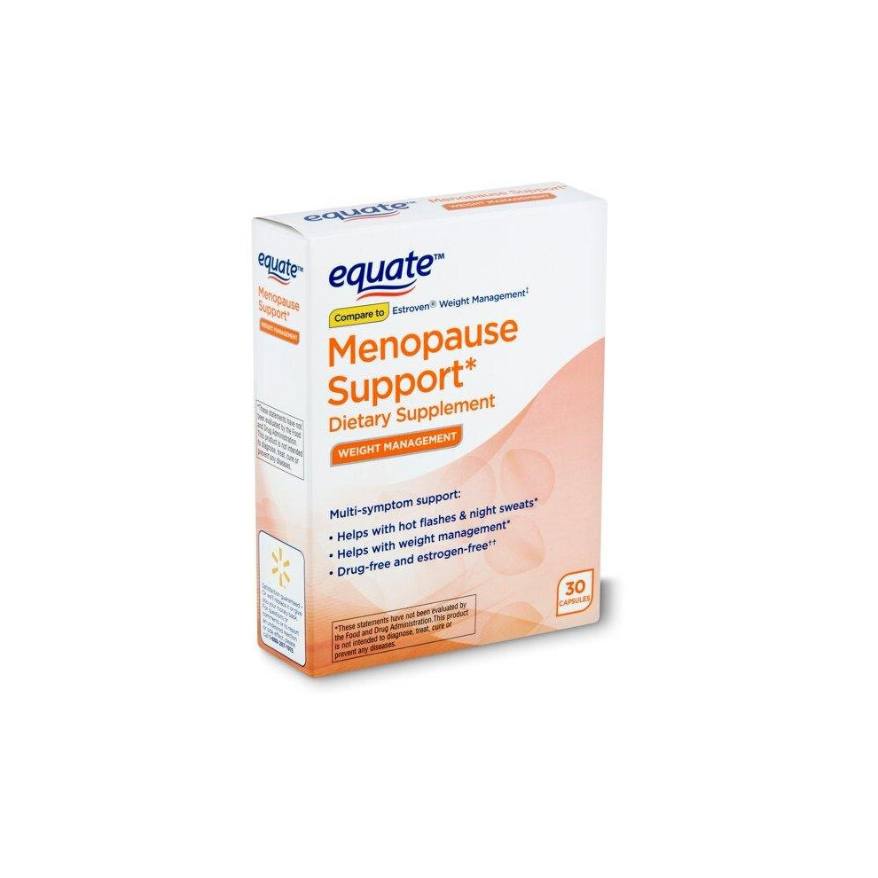Equate Menopause Support Weight Management Dietary Supplement, 30 Count