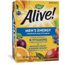 Nature's Way, Alive!, Multivitamine Complète pour Hommes, 50 Comprimés