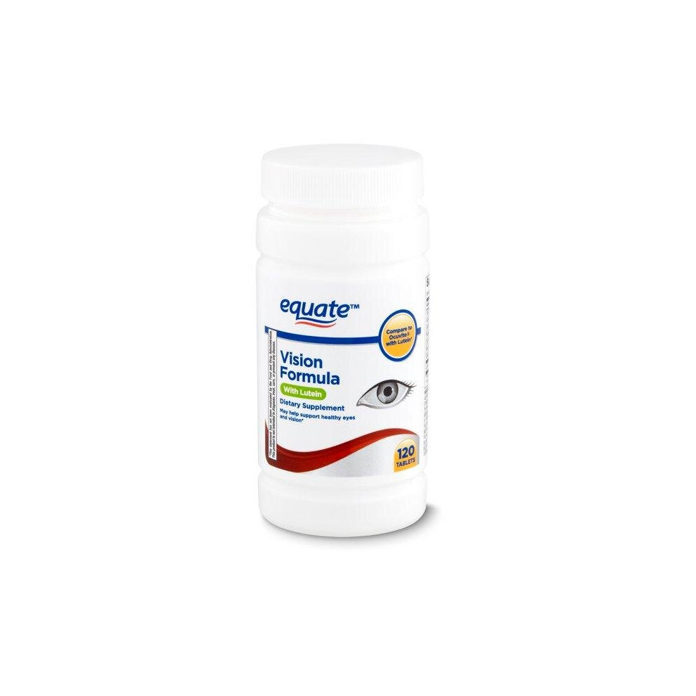 Equate Vision Formula With Lutein Dietary Supplement, 120 Count