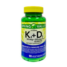Spring Valley Vitamin K2+D3 90 CT