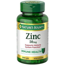 Nature's Bounty, Zink, 50 mg, 200 Tabletten