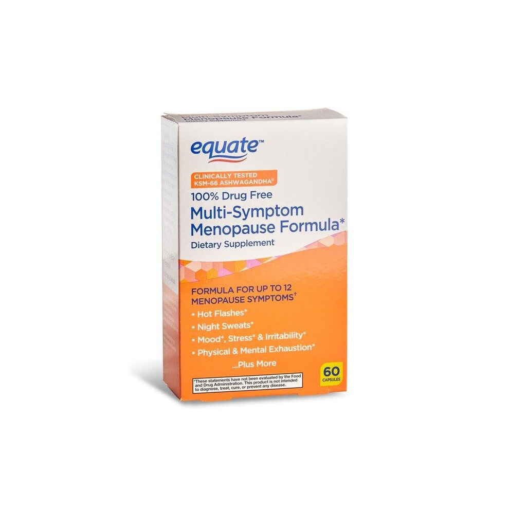 Equate Multi-Symptom Menopause Formula Supplement, 60 Count