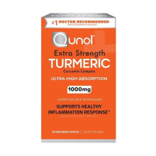 Qunol, Turmér, 60 Vegetáriánus Kapszula (500 mg per Kapszula)