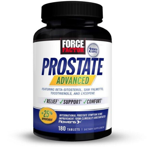 Force Factor, Zaawansowane Prostatę, 180 Tabletek
