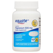 Equate Magnesium Laxative Caplets, 500 mg, 55 Count