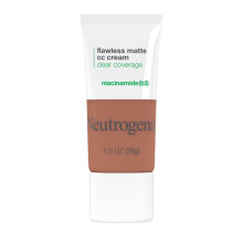 Neutrogena Clear Coverage Flawless Matte CC Cream, Amber 8.0, 1 oz
