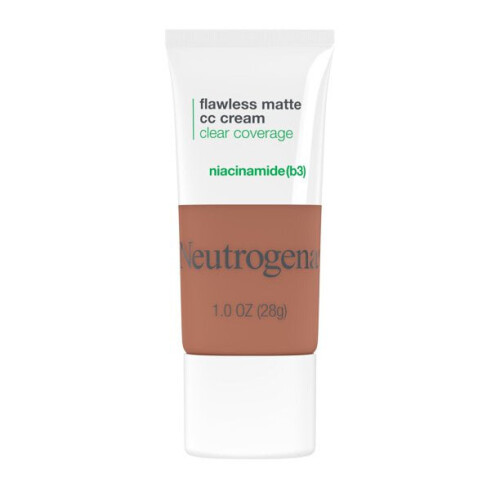 Neutrogena Neutrogena Clear Coverage Flawless Matte CC Cream, Amber 8.0, 1 oz