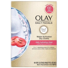 Olay Daily Facials Hydrating Cleansing Cloths, 66 Count
