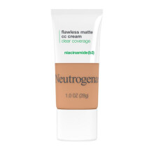 Neutrogena Clear Coverage Flawless Matte CC Cream, Wheat 6.0, 1 oz - oljefri, full täckning, matt finish