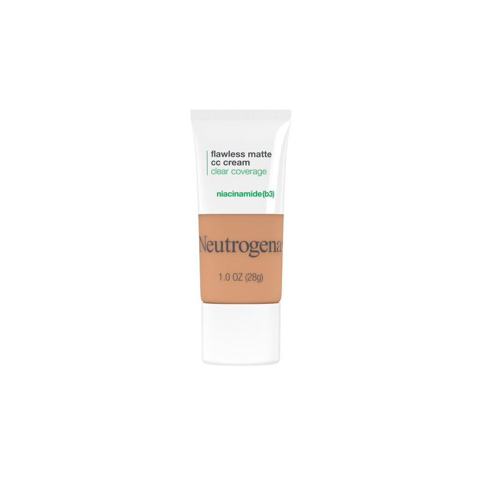 Neutrogena Clear Coverage Flawless Matte CC Cream, Wheat 6.0, 1 oz