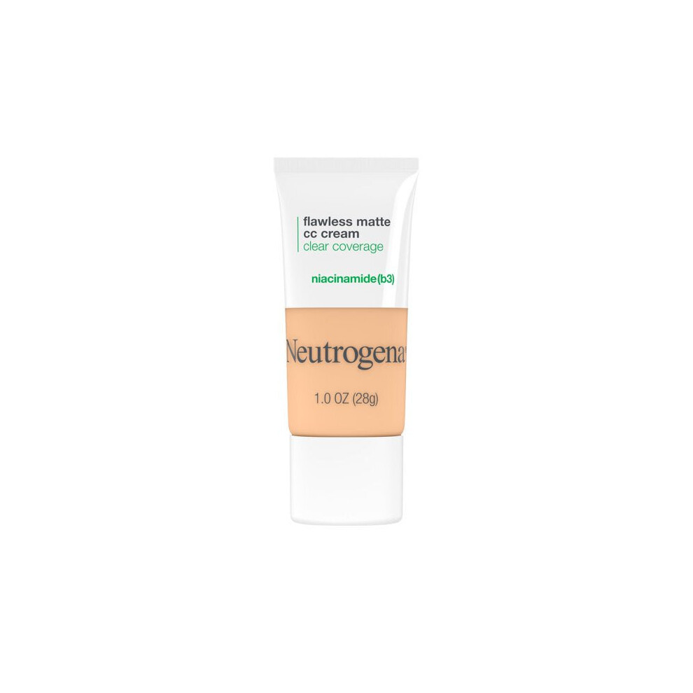 Neutrogena Clear Coverage Flawless Matte CC Cream, Porcelain 2.0, 1 oz