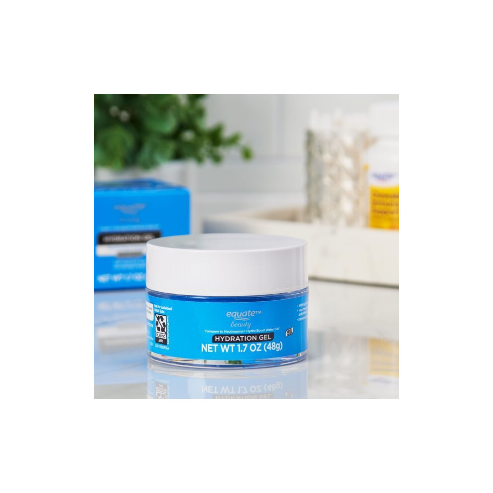 Equate Beauty Hydration Gel Facial And Neck Moisturizer, 1.7 Oz