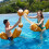4 Pack Pool Fighting Floating Swimming Game Toy Inflatable Gladiator 3