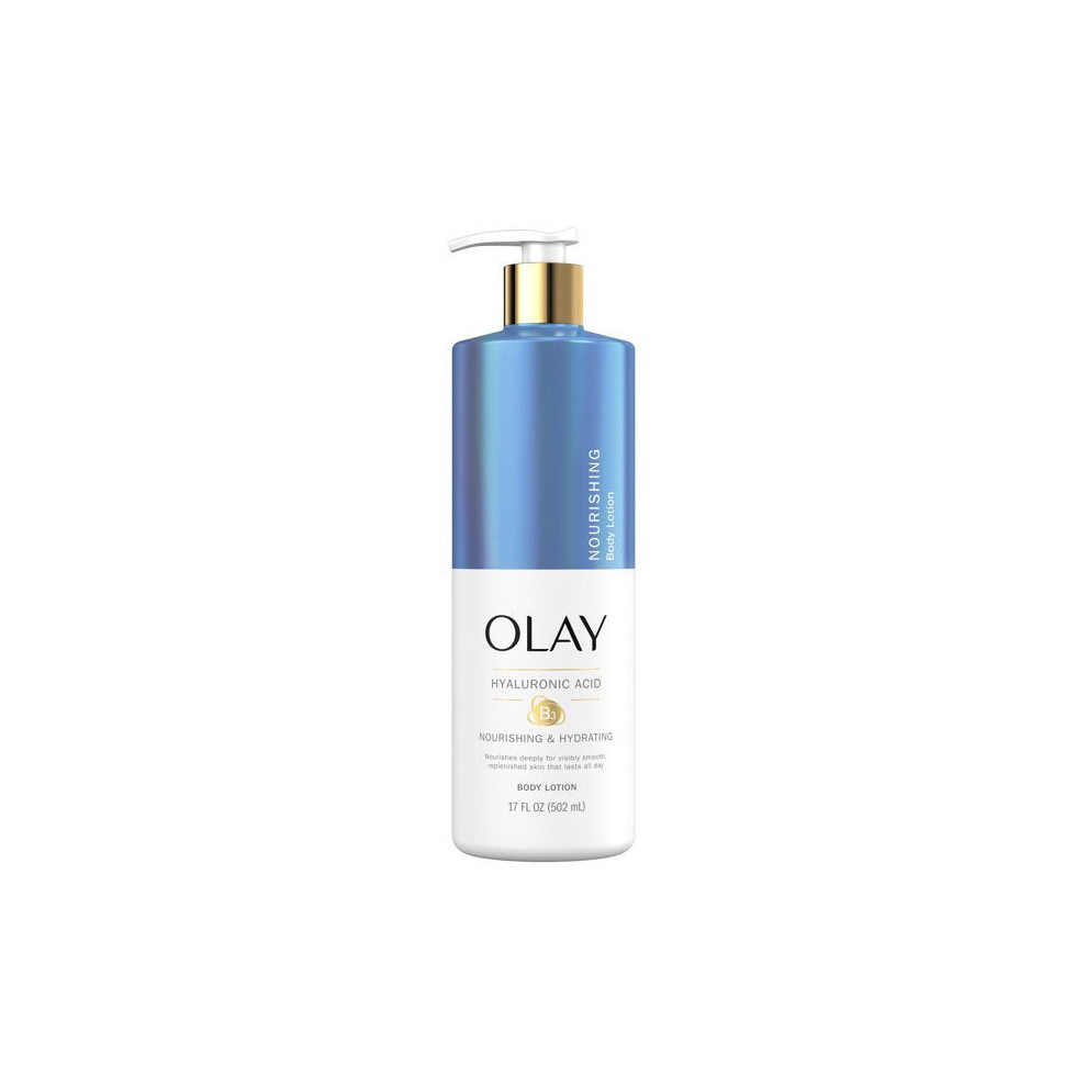 Olay Nourishing & Hydrating Body Lotion with Hyaluronic Acid, 17 Fl Oz