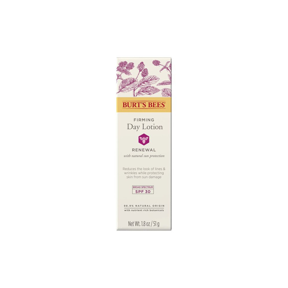 Burt's Bees Renewal Firming Day Lotion SPF 30, 1.8 Oz