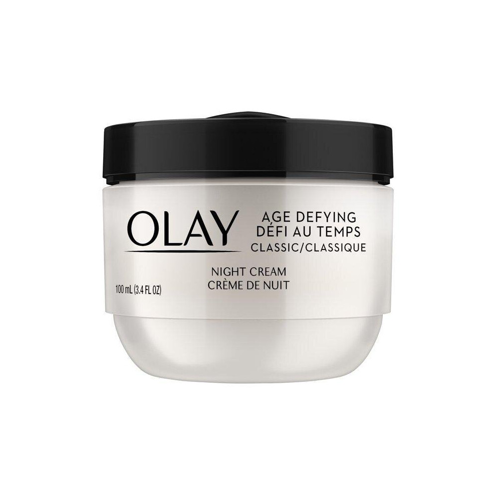 Olay Age Defying Classic Night Cream, Face Moisturizer, 3.4 oz