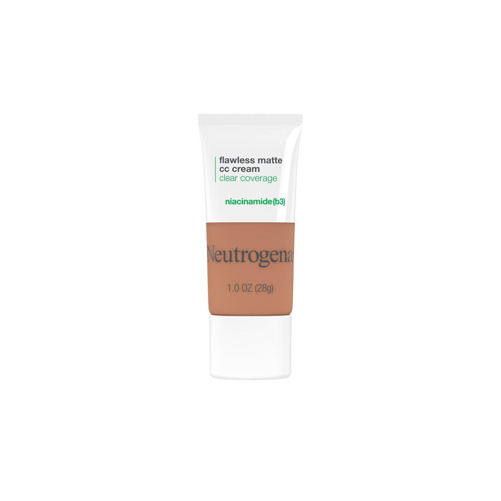 Neutrogena Clear Coverage Flawless Matte CC Cream, Maple 7.0, 1 oz