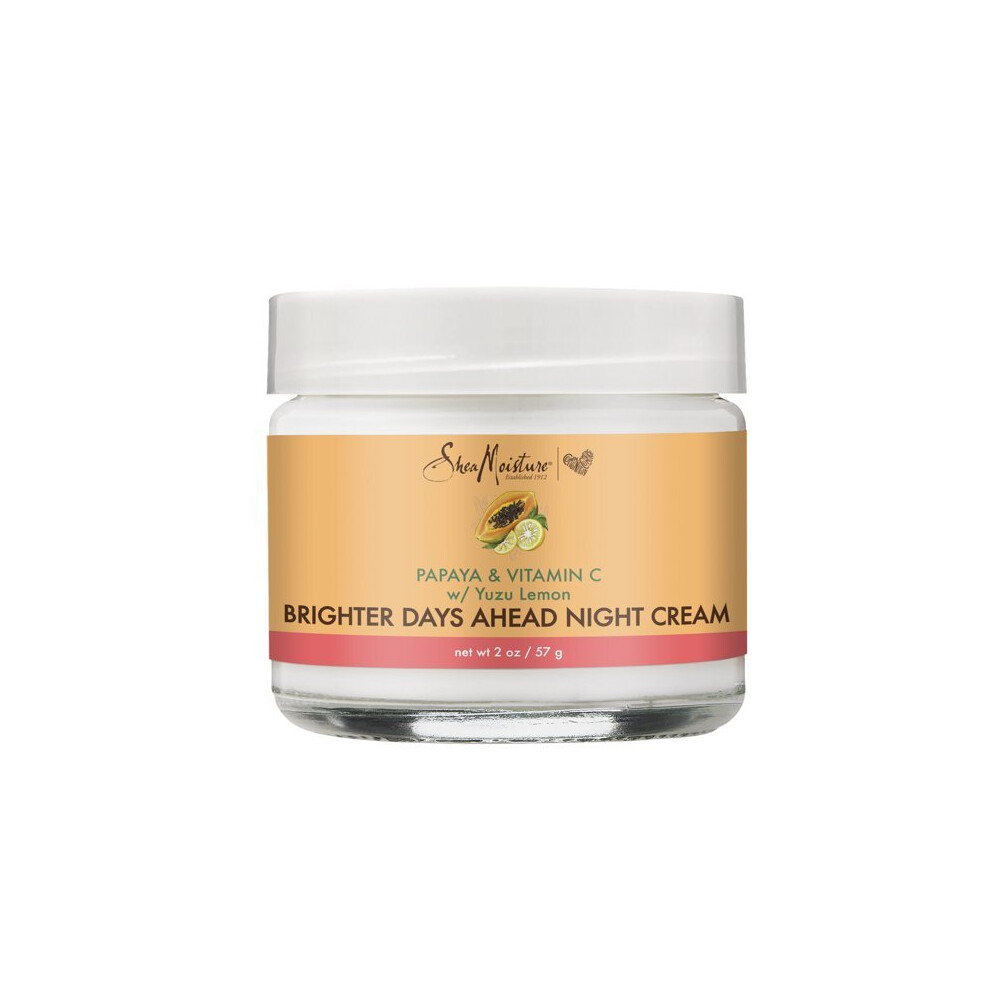 SheaMoisture Brighter Days Ahead Night Cream Papaya and Vitamin C, 2 oz