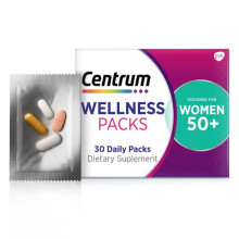 Centrum Wellness Packs Daily Vitamins for Women In Their 50S, With Complete Multivitamin - 30 Packs/1 Month Supply