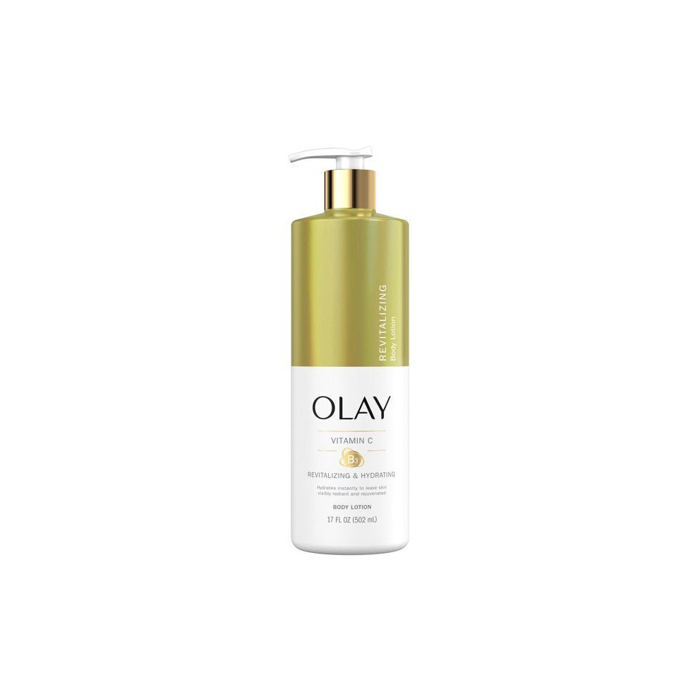 Olay Revitalizing & Hydrating Hand and Body Lotion with Vitamin C, 17 Fl Oz