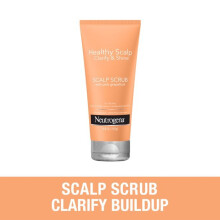 Neutrogena Healthy Scalp Clarify and Shine Scalp Scrub with Pink Grapefruit, for Exfoliating, Cleaner Hair, Hair Mask, Vitamin C, 6.8 fl oz