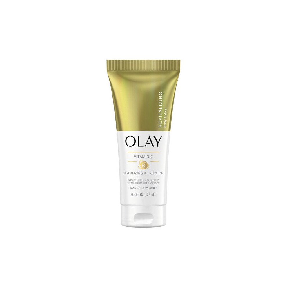 Olay Revitalizing & Hydrating Hand and Body Lotion with Vitamin C, 6 Fl Oz