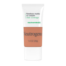 Neutrogena Clear Coverage Flawless Matte CC Cream, Ginger 7.5, 1 oz