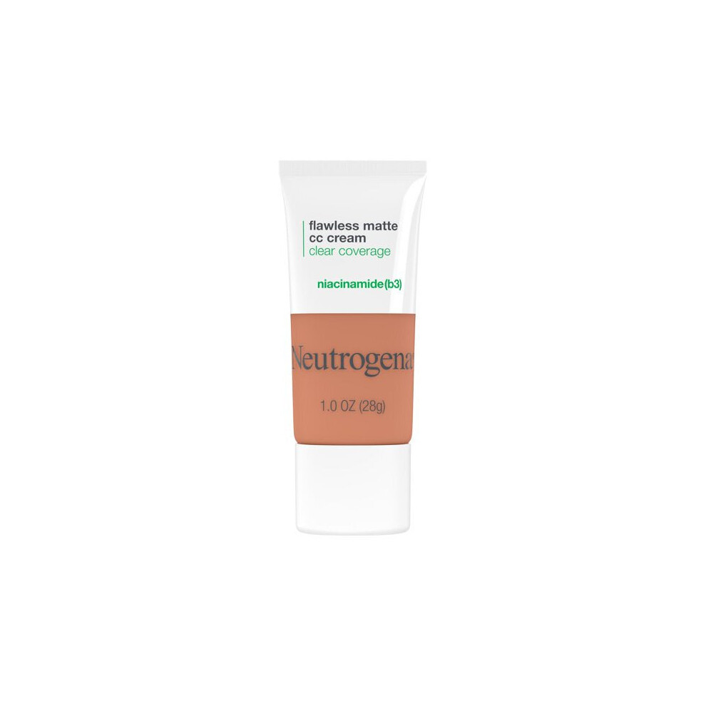 Photos - Foundation & Concealer Neutrogena Clear Coverage Flawless Matte CC Cream, Ginger 7.5, 1 oz 