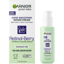 Garnier Green Labs Retinol-Berry Smoothing Night 3-in-1 Serum Cream, 1.7 fl. oz