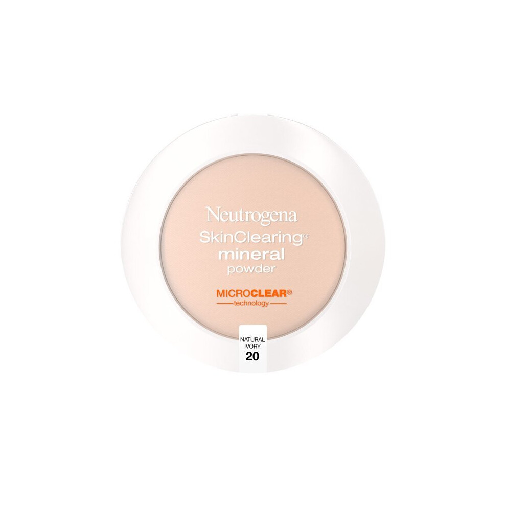 Neutrogena SkinClearing Mineral Acne Powder, Natural Ivory 20, 0.38 oz