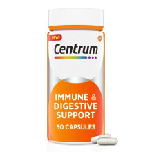 Centrum Immune and Digestive Support Probiotic Supplement Capsules, 50 Ct