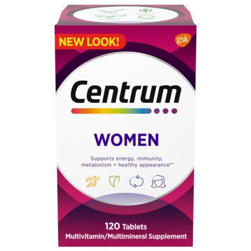 Centrum Centrum, Kvindes Multivitamin, 120 Tabletter