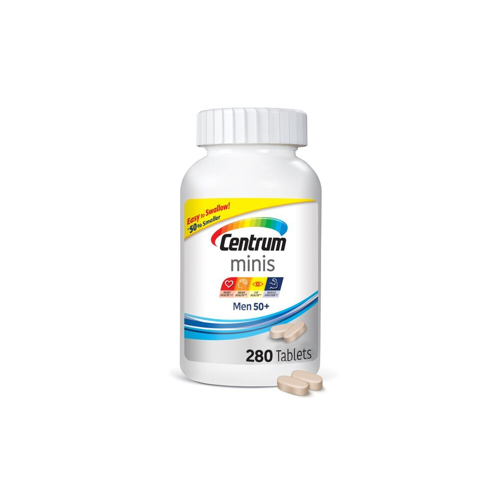 Centrum Minis Men 50+ (280 Count) Multivitamin/Multimineral Supplement Tablets