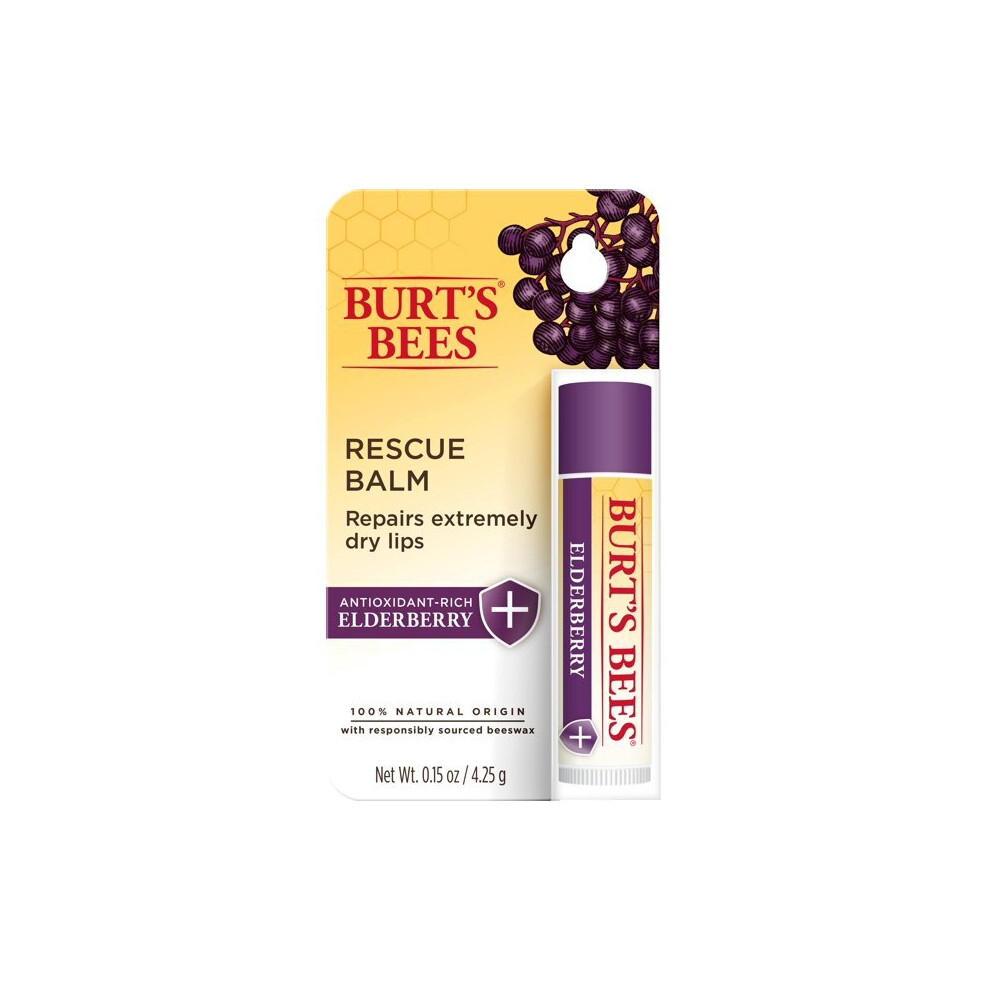 Burt's Bees Rescue Lip Balm with Elderberry