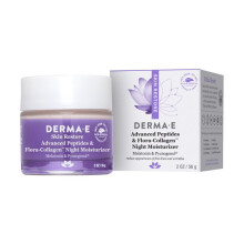 DERMA E, Hydratant Nuit aux Peptides Avancés et Flora-Collagène, 2 oz (56 g)