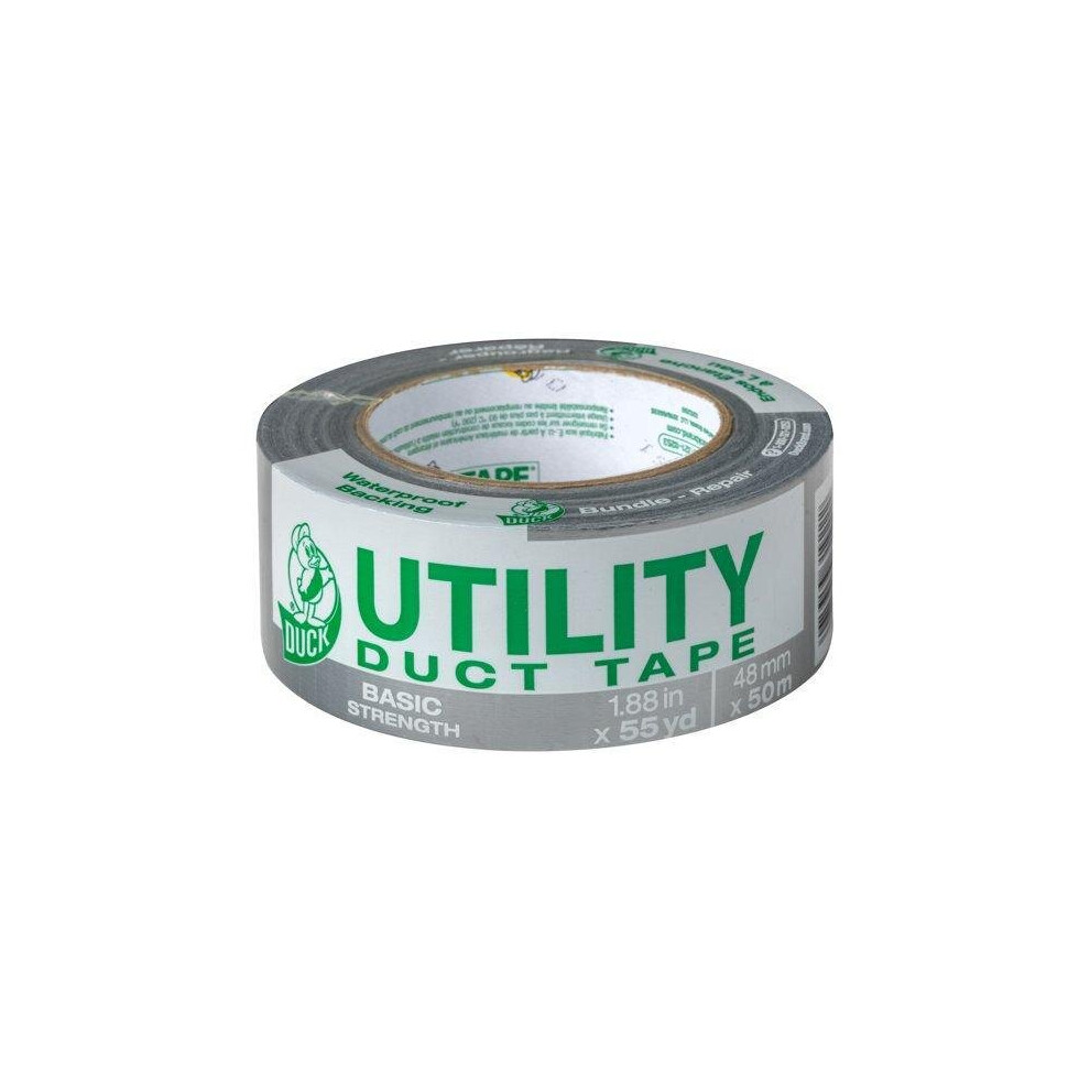 Duck Brand 1.88 In. X 55 Yd. Silver Utility Duct Tape 075353319222