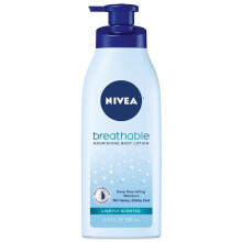 NIVEA Breathable Lightly Scented Body Lotion, 16.9 Fl Oz