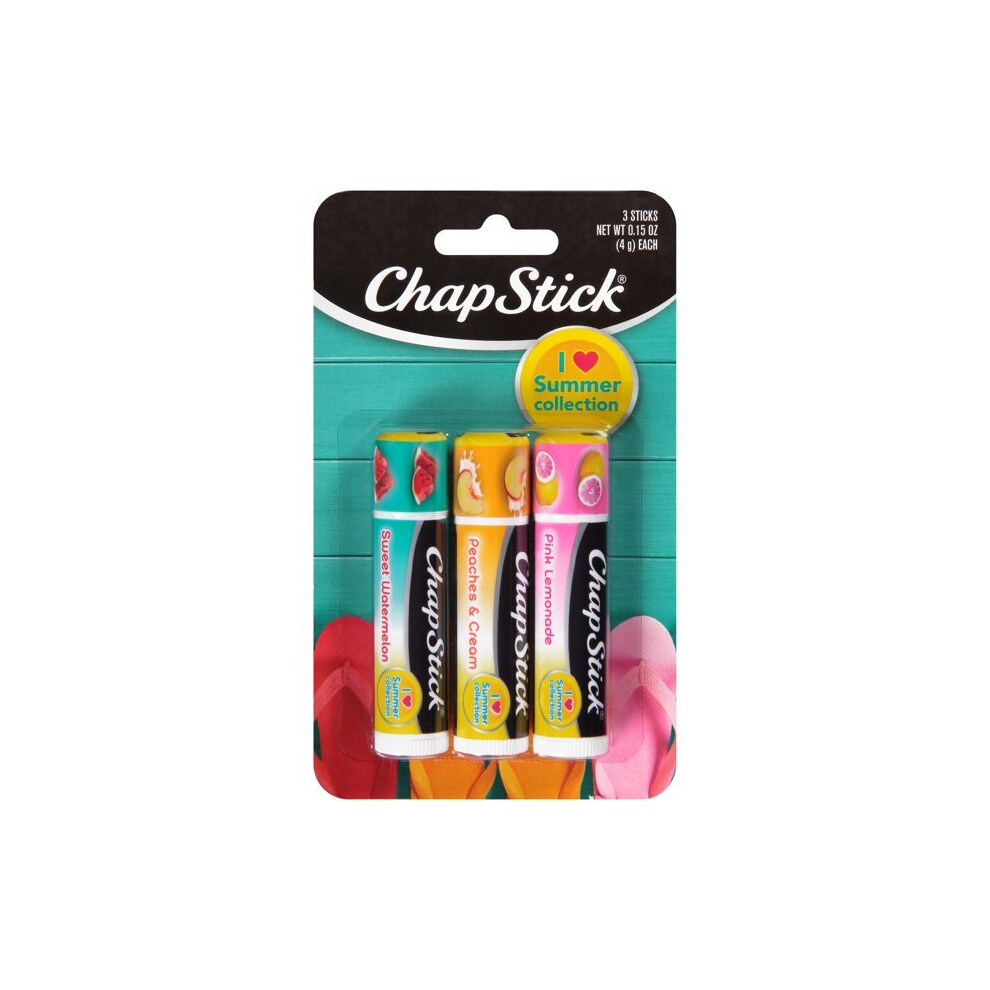 ChapStick I Love Summer Collection Lip Balm Variety Pack, 0.15 Oz, 3 Pack