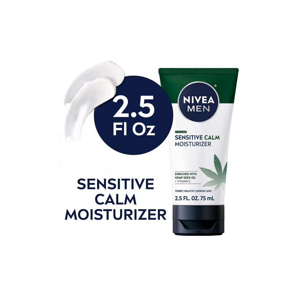 NIVEA MEN Sensitive Calm Moisturizer, 2.5 Fl Oz Tube