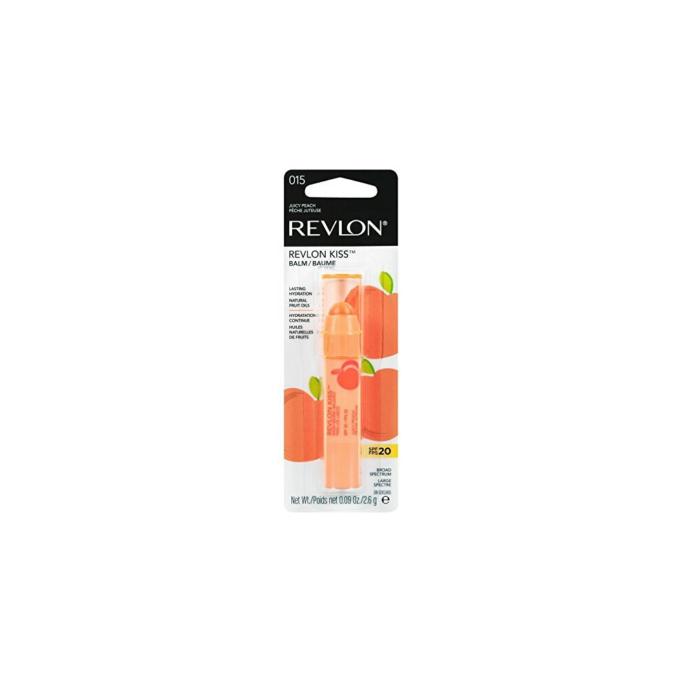 Revlon Kiss Balm, 015 Juicy Peach, 0.09 oz