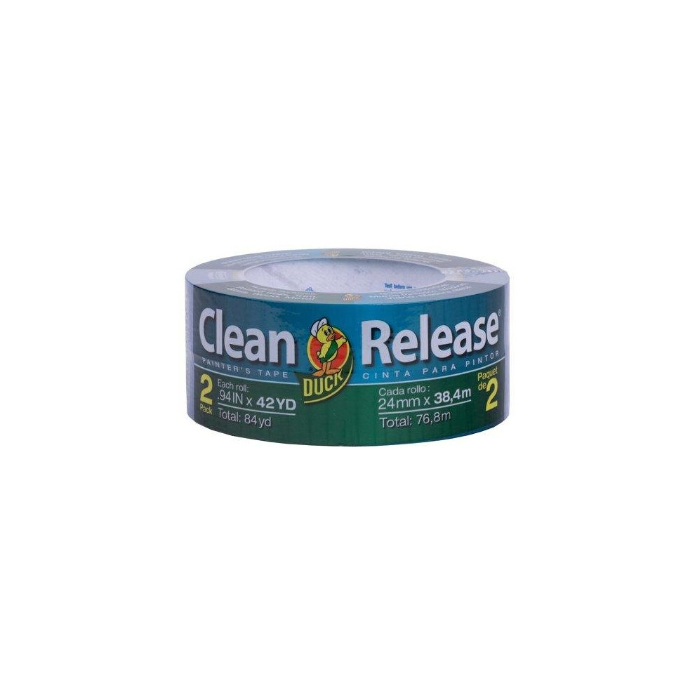Duck Clean Release 0.94 In. X 42 Yd. Blue Painter's Tape, 2 Count 075353136539